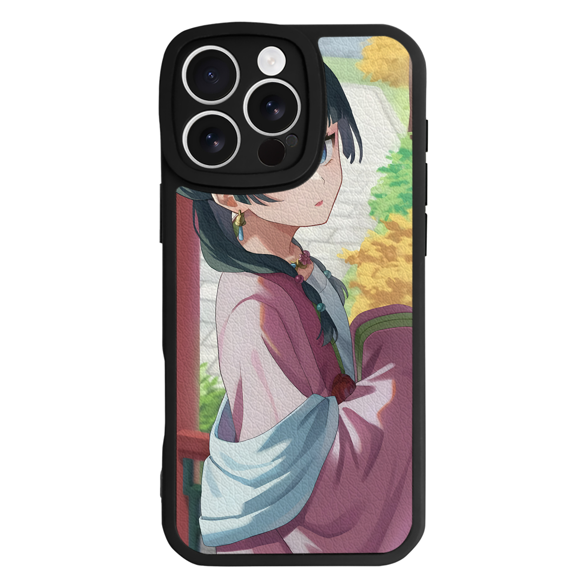 （画像用） 薬屋のひとりごと The Apothecary Diaries 【iPhone 16シリーズ対応】シリコンスマホケース（レザー調） 材質：シリコン